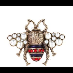 Multi colored butterfly brooch